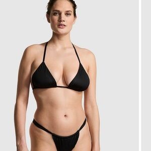 Frankie’s Bikinis black bikini set